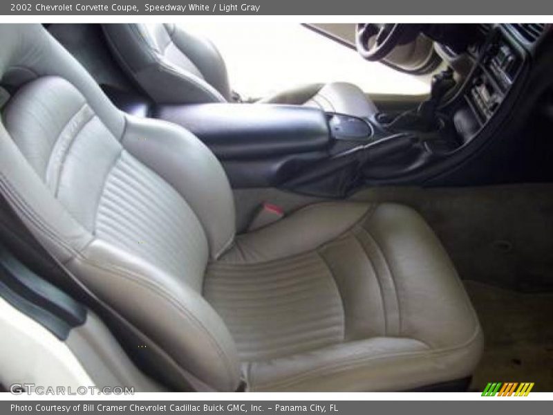 Speedway White / Light Gray 2002 Chevrolet Corvette Coupe