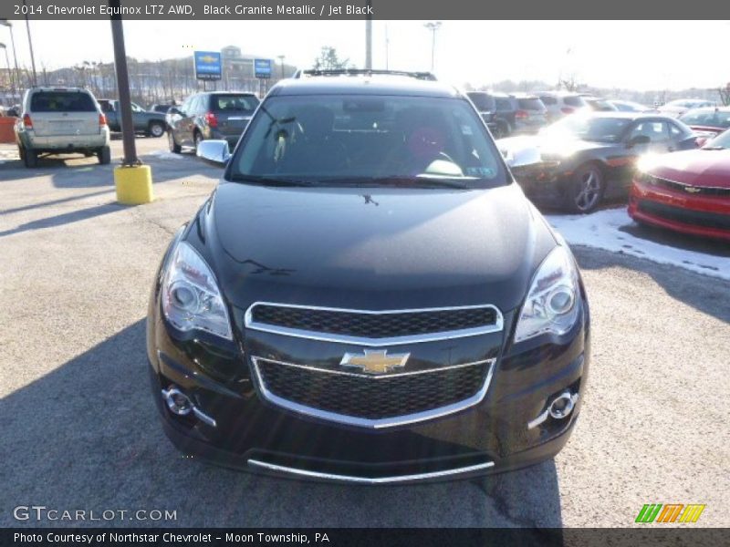 Black Granite Metallic / Jet Black 2014 Chevrolet Equinox LTZ AWD