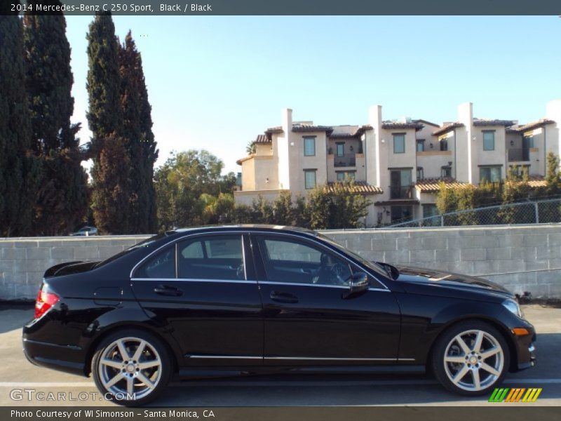 Black / Black 2014 Mercedes-Benz C 250 Sport