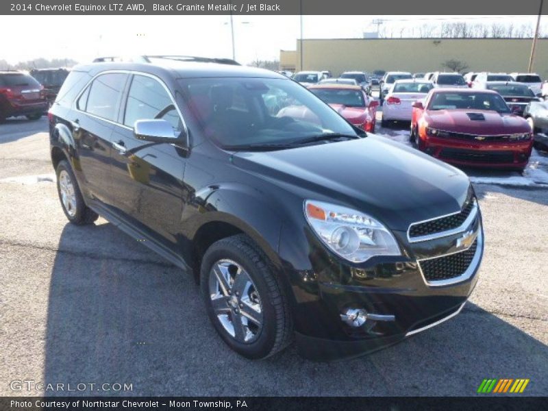 Black Granite Metallic / Jet Black 2014 Chevrolet Equinox LTZ AWD