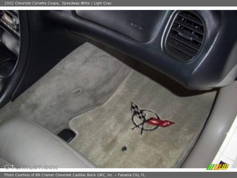 Speedway White / Light Gray 2002 Chevrolet Corvette Coupe