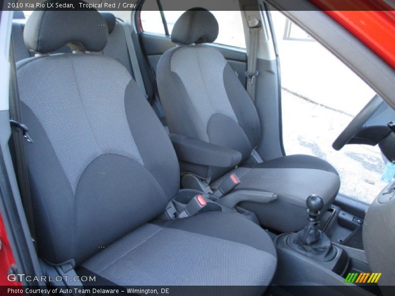 Tropical Red / Gray 2010 Kia Rio LX Sedan