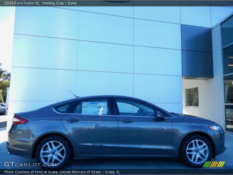 Sterling Gray / Dune 2014 Ford Fusion SE