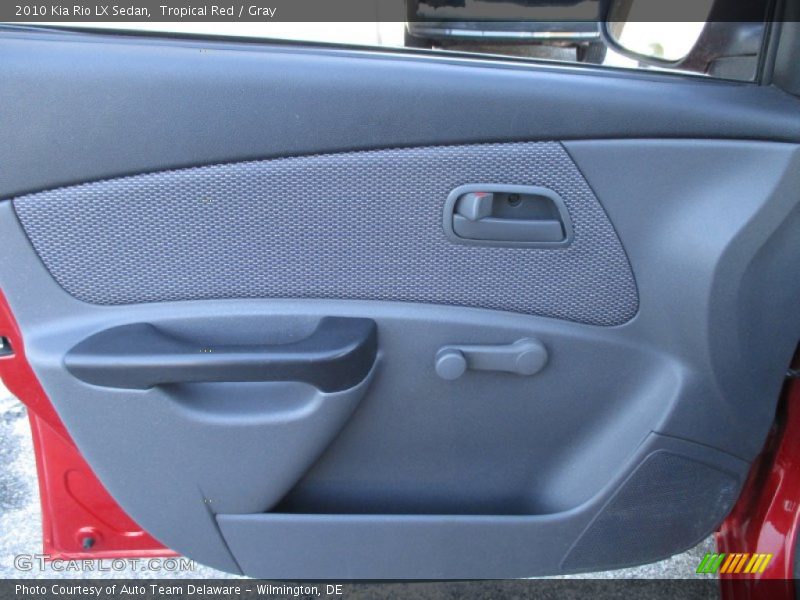 Tropical Red / Gray 2010 Kia Rio LX Sedan