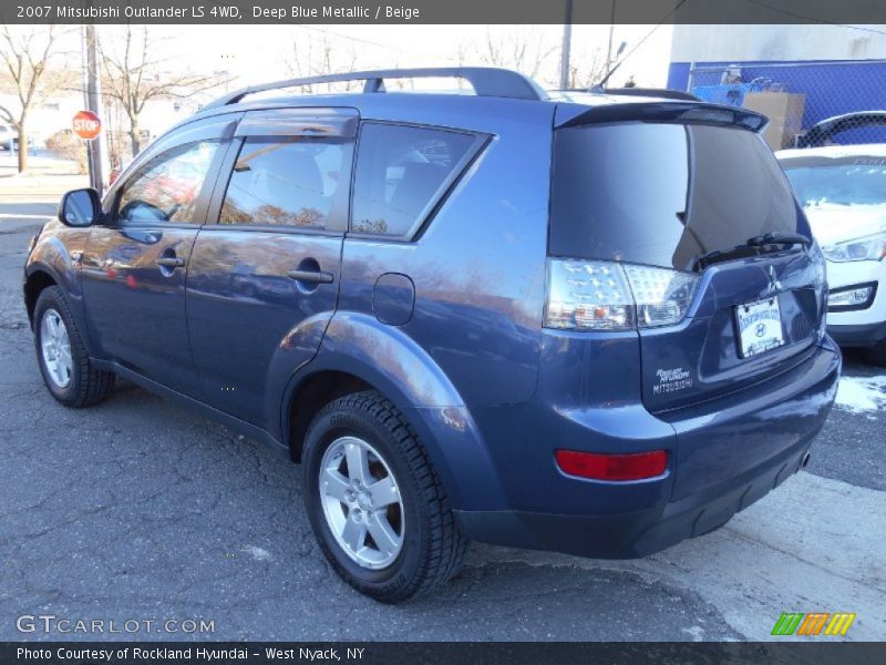 Deep Blue Metallic / Beige 2007 Mitsubishi Outlander LS 4WD
