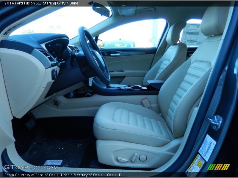 Sterling Gray / Dune 2014 Ford Fusion SE