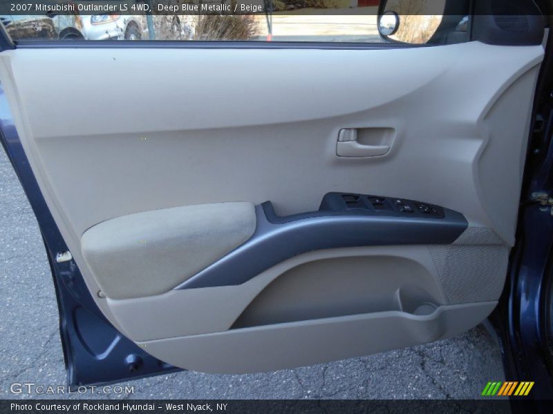Deep Blue Metallic / Beige 2007 Mitsubishi Outlander LS 4WD