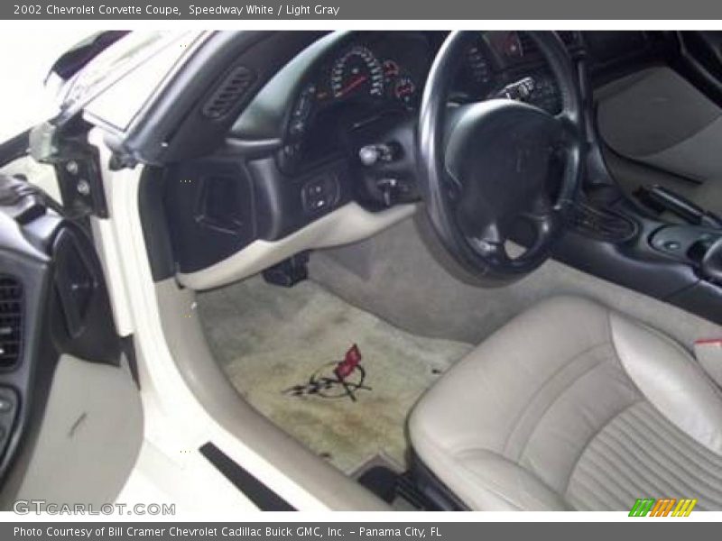 Speedway White / Light Gray 2002 Chevrolet Corvette Coupe