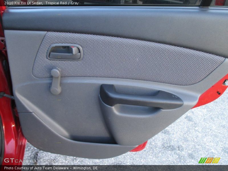 Tropical Red / Gray 2010 Kia Rio LX Sedan