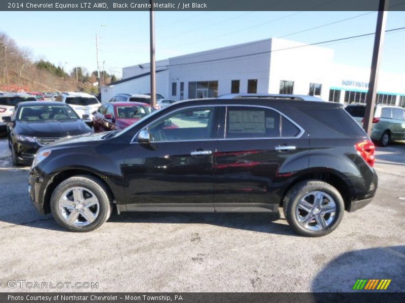 Black Granite Metallic / Jet Black 2014 Chevrolet Equinox LTZ AWD