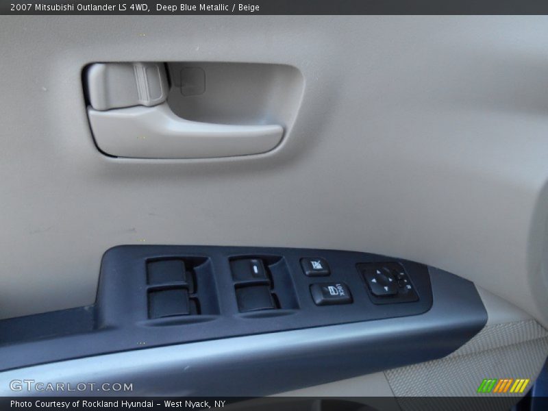 Deep Blue Metallic / Beige 2007 Mitsubishi Outlander LS 4WD