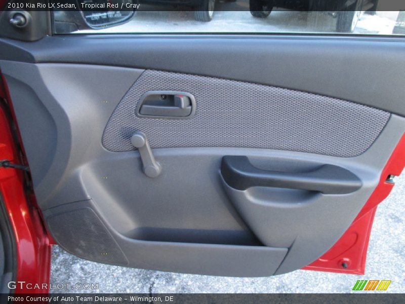 Tropical Red / Gray 2010 Kia Rio LX Sedan