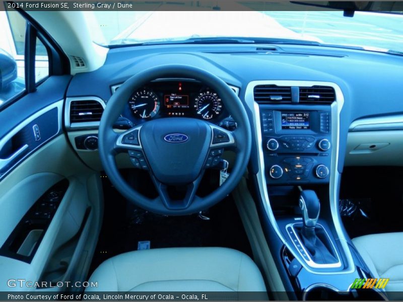 Sterling Gray / Dune 2014 Ford Fusion SE
