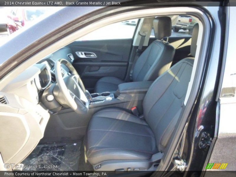 Black Granite Metallic / Jet Black 2014 Chevrolet Equinox LTZ AWD