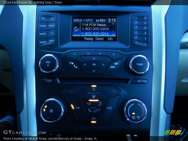 Sterling Gray / Dune 2014 Ford Fusion SE