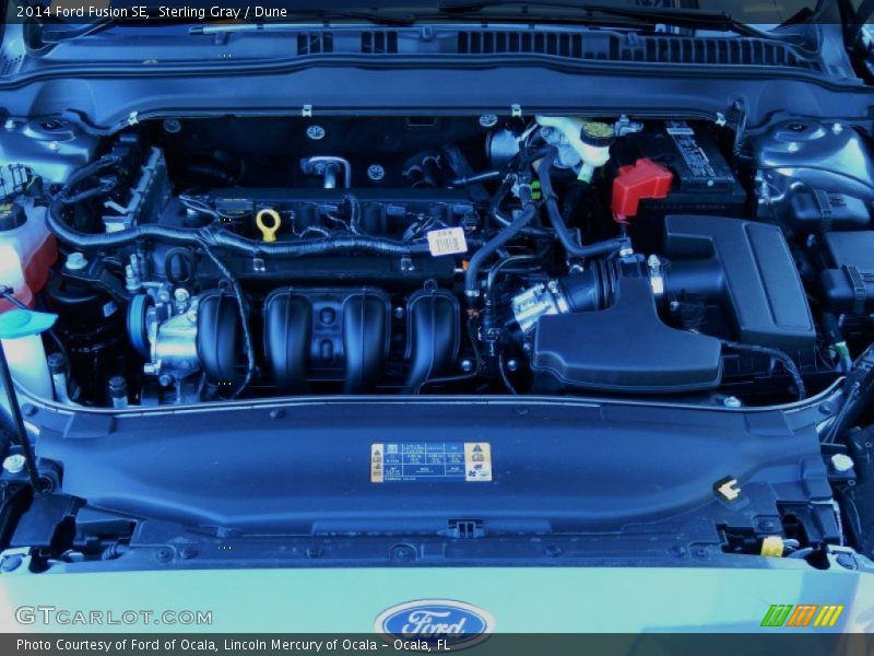 Sterling Gray / Dune 2014 Ford Fusion SE