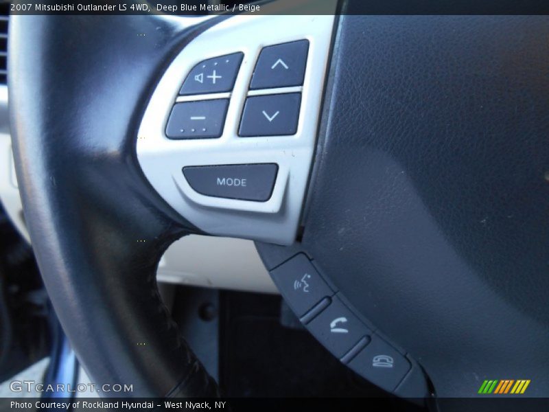 Deep Blue Metallic / Beige 2007 Mitsubishi Outlander LS 4WD