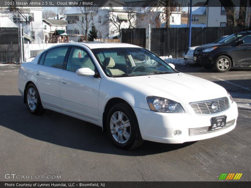 Cloud White / Blond 2003 Nissan Altima 2.5 SL