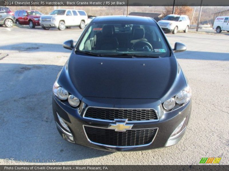 Black Granite Metallic / RS Jet Black 2014 Chevrolet Sonic RS Hatchback