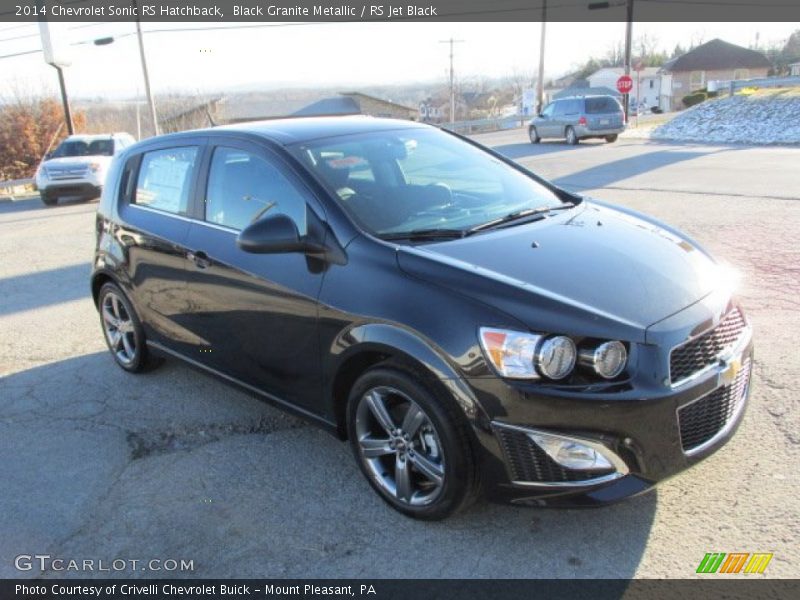 Black Granite Metallic / RS Jet Black 2014 Chevrolet Sonic RS Hatchback