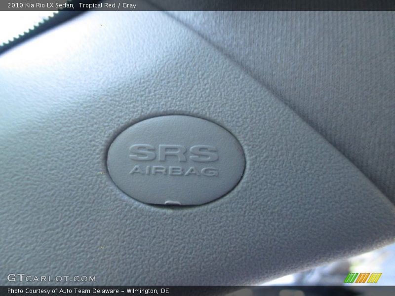 Tropical Red / Gray 2010 Kia Rio LX Sedan