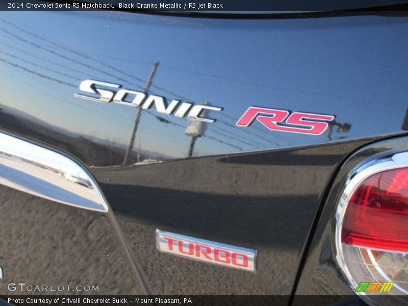 Black Granite Metallic / RS Jet Black 2014 Chevrolet Sonic RS Hatchback