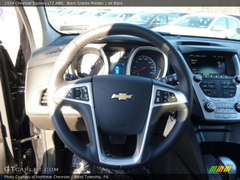 Black Granite Metallic / Jet Black 2014 Chevrolet Equinox LTZ AWD