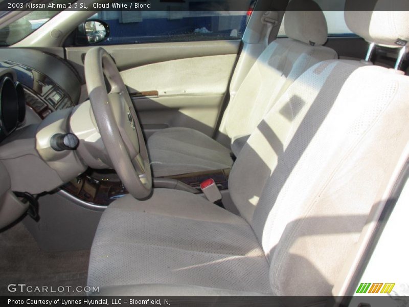 Cloud White / Blond 2003 Nissan Altima 2.5 SL