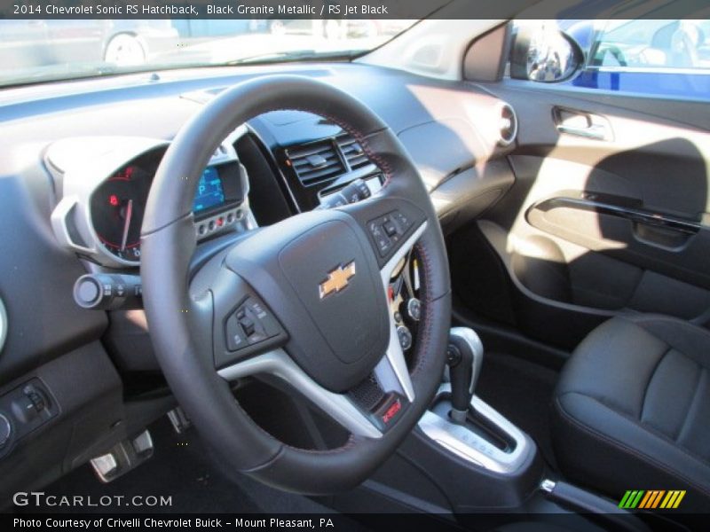 Black Granite Metallic / RS Jet Black 2014 Chevrolet Sonic RS Hatchback