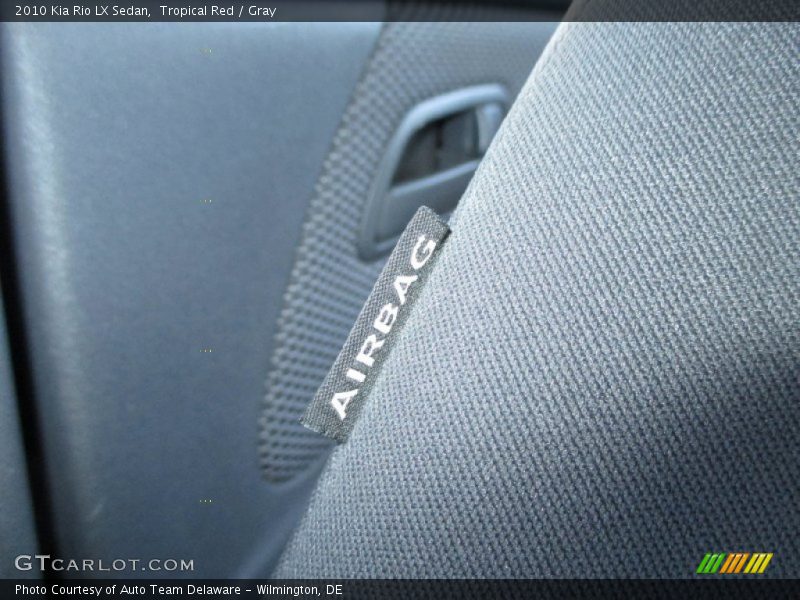 Tropical Red / Gray 2010 Kia Rio LX Sedan