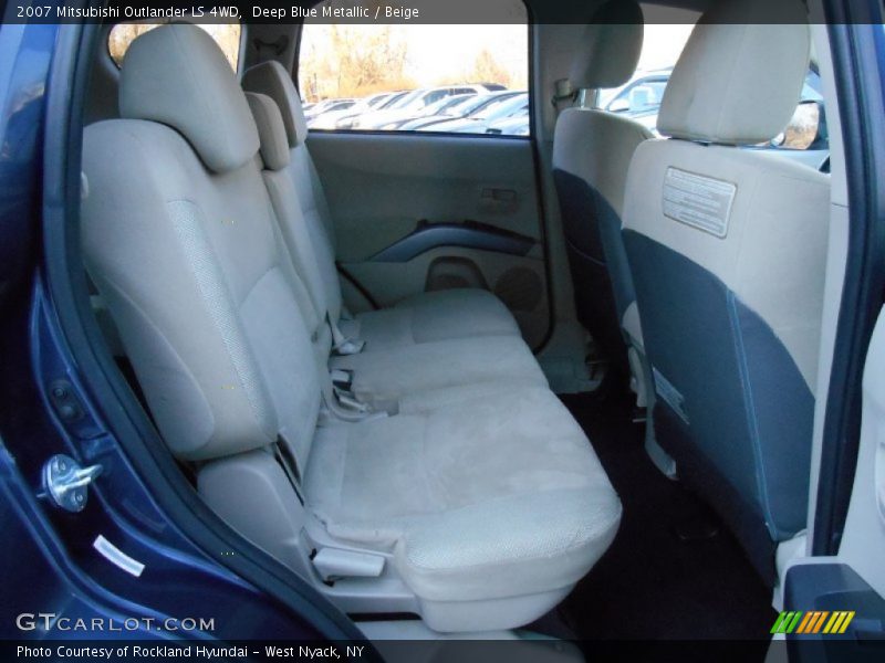 Deep Blue Metallic / Beige 2007 Mitsubishi Outlander LS 4WD