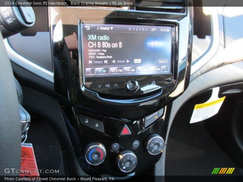 Black Granite Metallic / RS Jet Black 2014 Chevrolet Sonic RS Hatchback