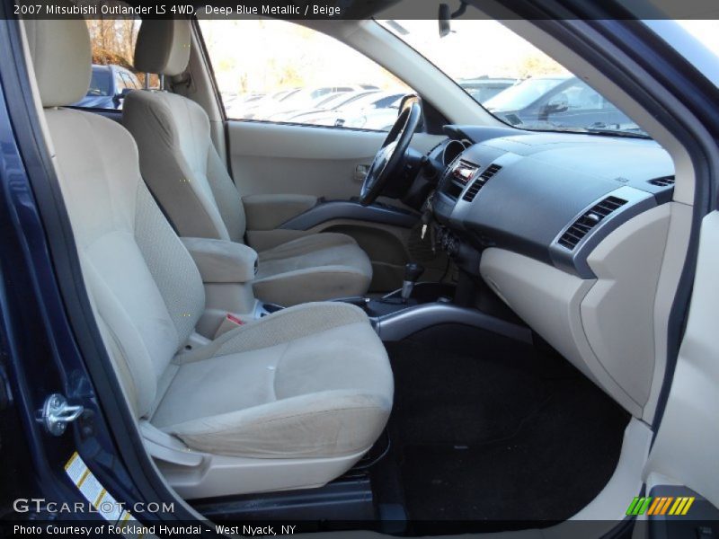 Deep Blue Metallic / Beige 2007 Mitsubishi Outlander LS 4WD