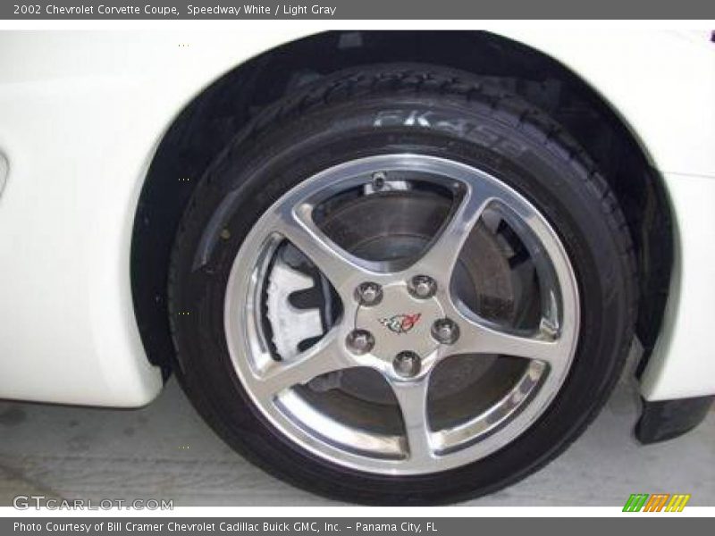 Speedway White / Light Gray 2002 Chevrolet Corvette Coupe