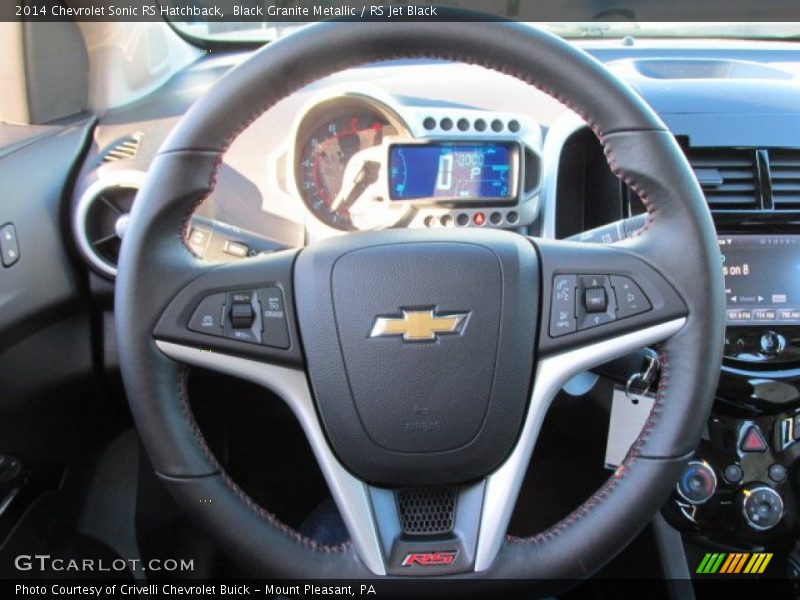 Black Granite Metallic / RS Jet Black 2014 Chevrolet Sonic RS Hatchback