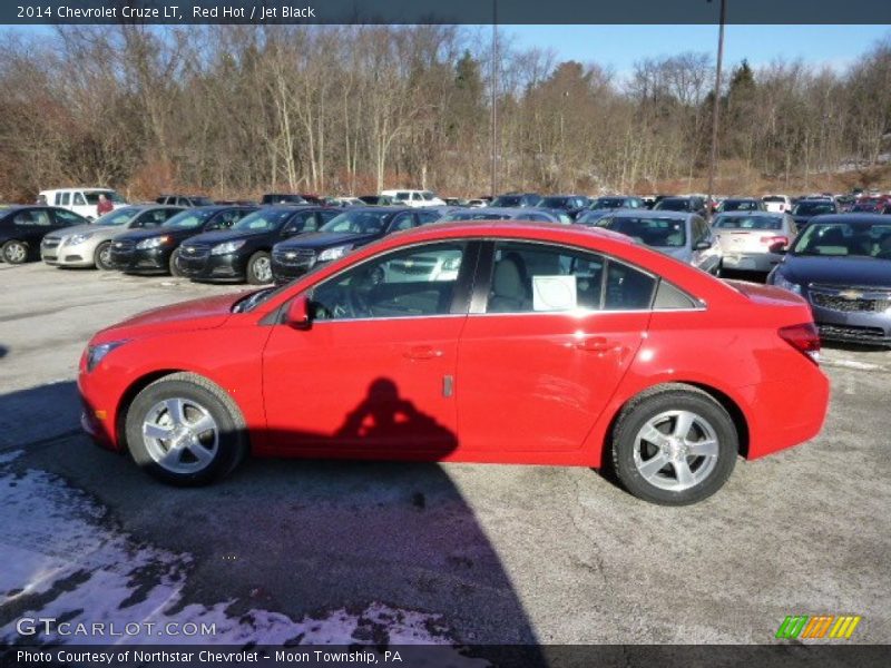 Red Hot / Jet Black 2014 Chevrolet Cruze LT