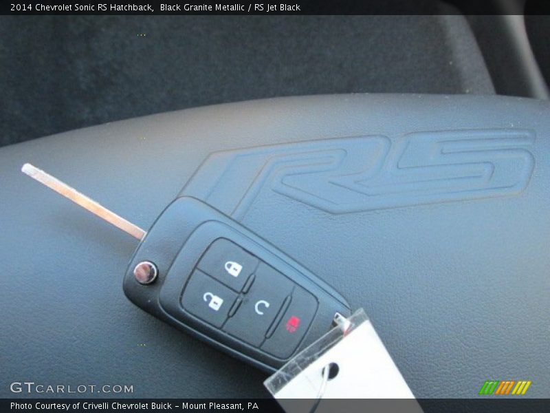 Keys of 2014 Sonic RS Hatchback