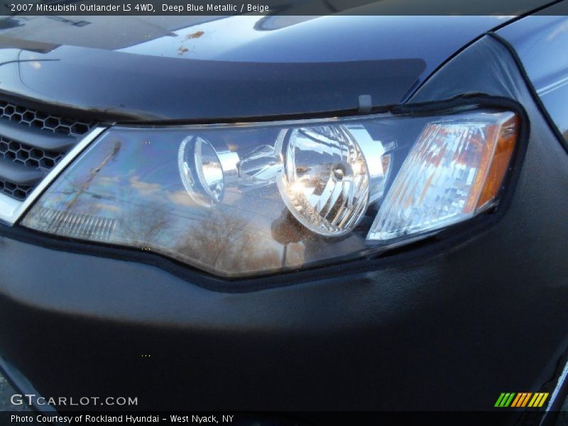 Deep Blue Metallic / Beige 2007 Mitsubishi Outlander LS 4WD
