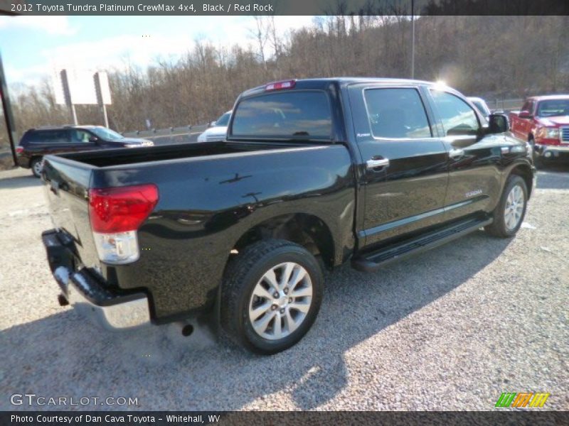 Black / Red Rock 2012 Toyota Tundra Platinum CrewMax 4x4