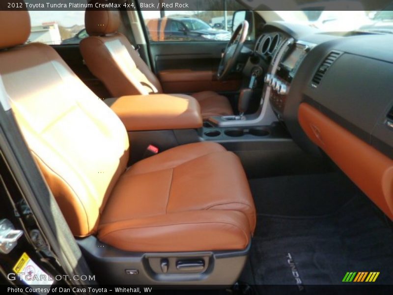 Black / Red Rock 2012 Toyota Tundra Platinum CrewMax 4x4