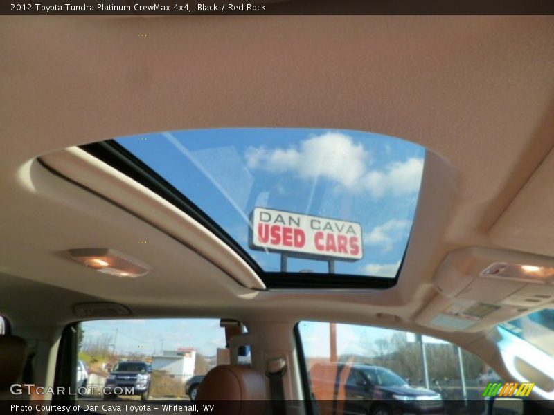 Black / Red Rock 2012 Toyota Tundra Platinum CrewMax 4x4