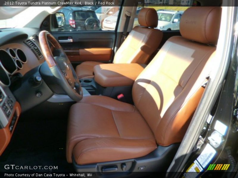 Black / Red Rock 2012 Toyota Tundra Platinum CrewMax 4x4