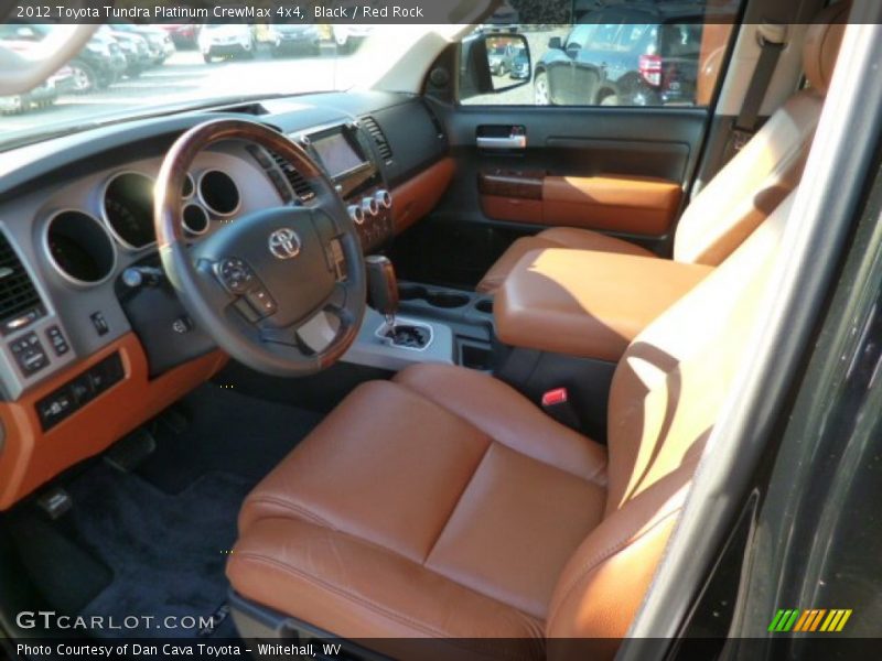 Black / Red Rock 2012 Toyota Tundra Platinum CrewMax 4x4