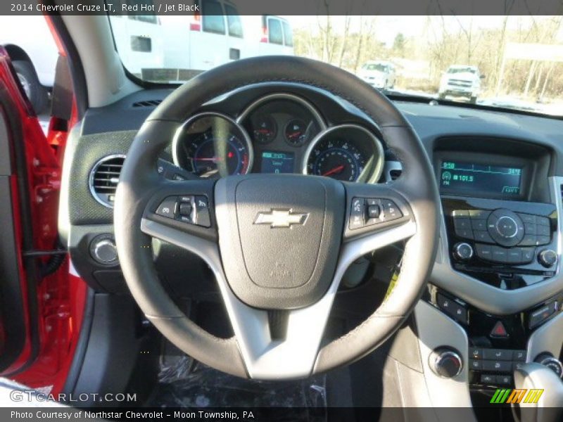 Red Hot / Jet Black 2014 Chevrolet Cruze LT