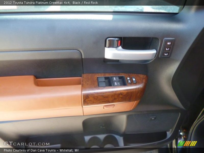 Black / Red Rock 2012 Toyota Tundra Platinum CrewMax 4x4