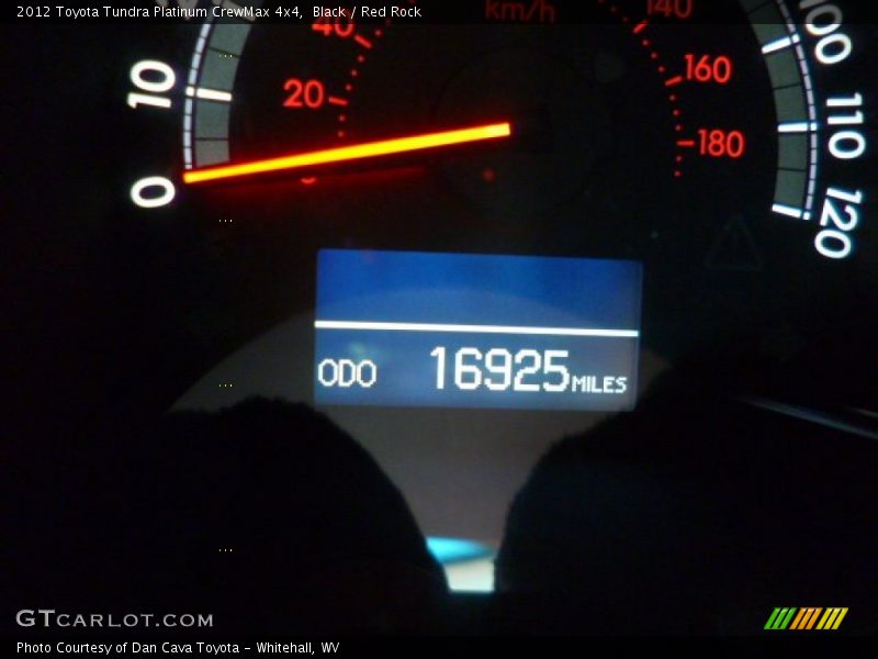 Black / Red Rock 2012 Toyota Tundra Platinum CrewMax 4x4