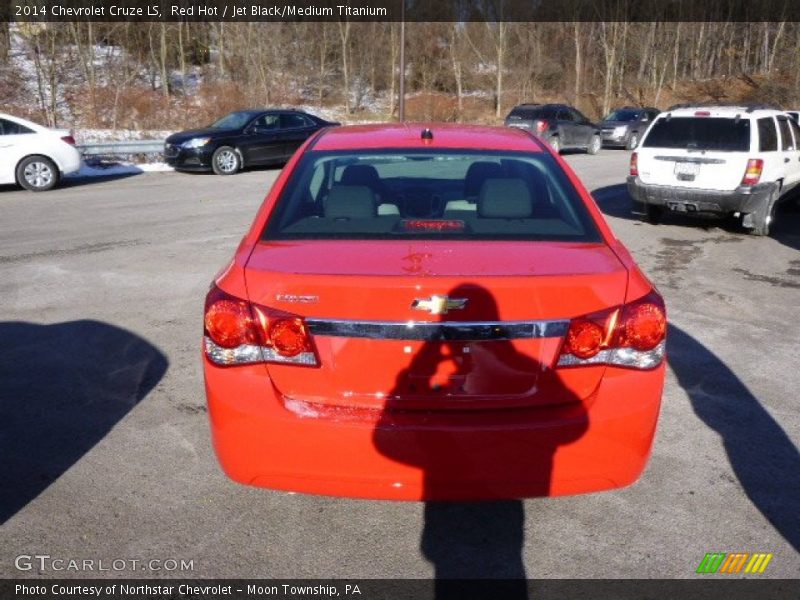Red Hot / Jet Black/Medium Titanium 2014 Chevrolet Cruze LS