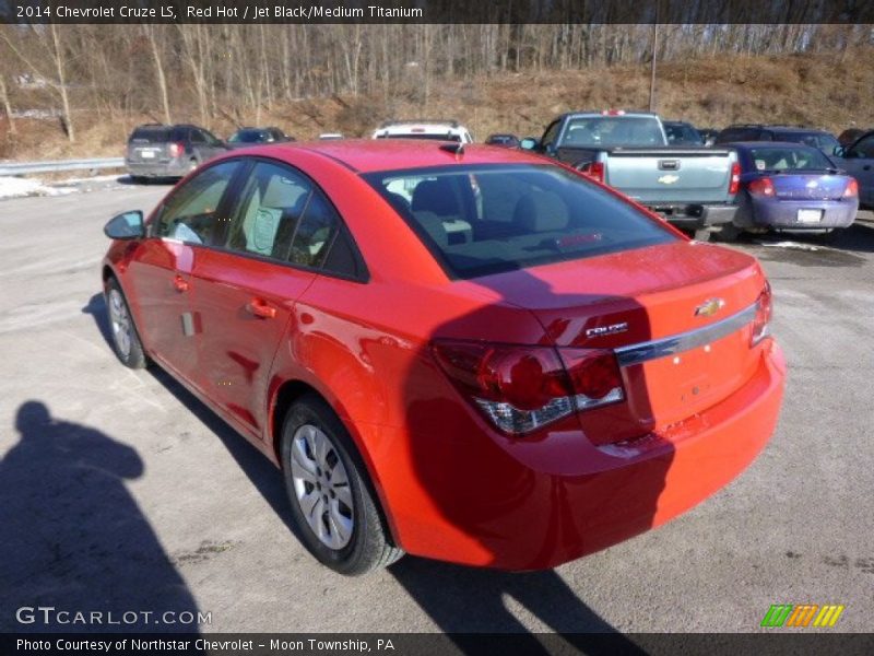 Red Hot / Jet Black/Medium Titanium 2014 Chevrolet Cruze LS