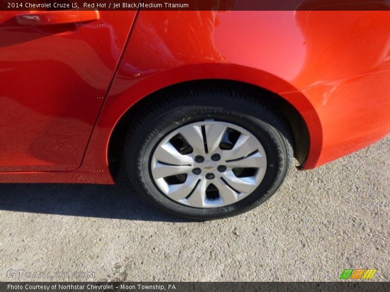 Red Hot / Jet Black/Medium Titanium 2014 Chevrolet Cruze LS