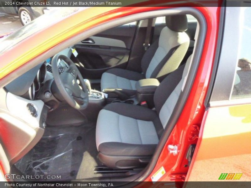 Red Hot / Jet Black/Medium Titanium 2014 Chevrolet Cruze LS